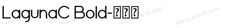 LagunaC Bold字体转换